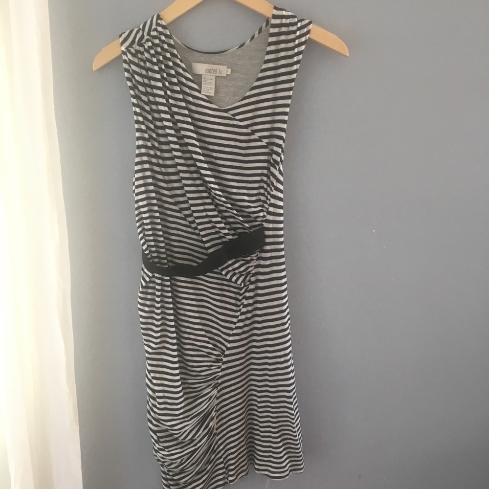 Isabel Lu Cotton Ruched Dress, Size S
